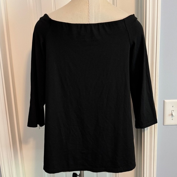 Hatch Maternity 1 Small Black Off Shoulder Blouse Top ~ Night Out Classic - Picture 3 of 8